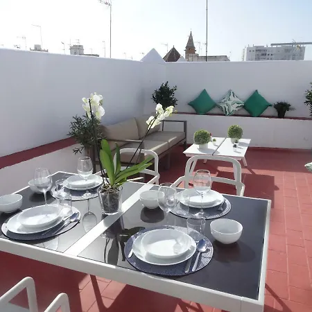 شقة Atico Terraza Centro Ascensor Playa De La Caleta *